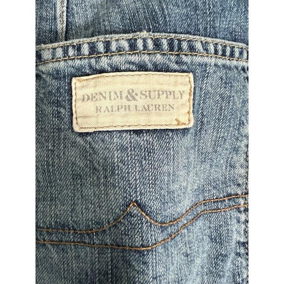 Vintage Y2K Denim & Supply Ralph Lauren pleated denim mini skirt 30 festival - Picture 3 of 11